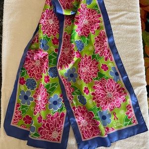 Lilly Pulitzer 2005 Breast Cancer Silk Scarf